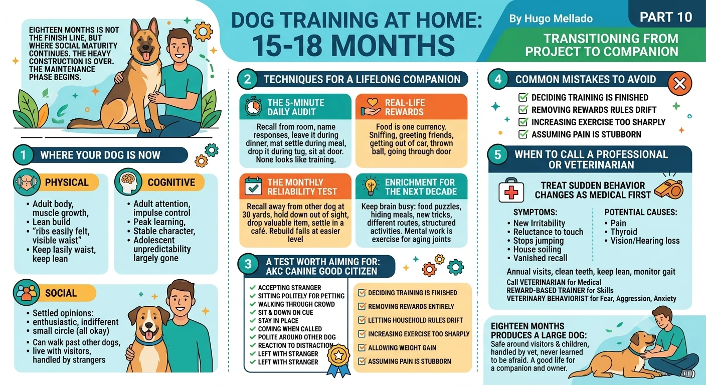 Dog Training at Home, Part 10: Fifteen to Eighteen Months