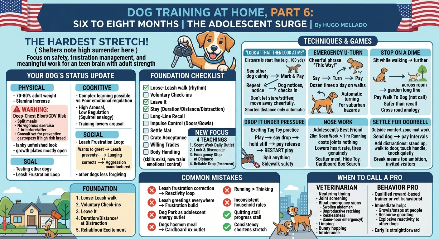 Dog Training at Home, Part 6: Six to Eight Months