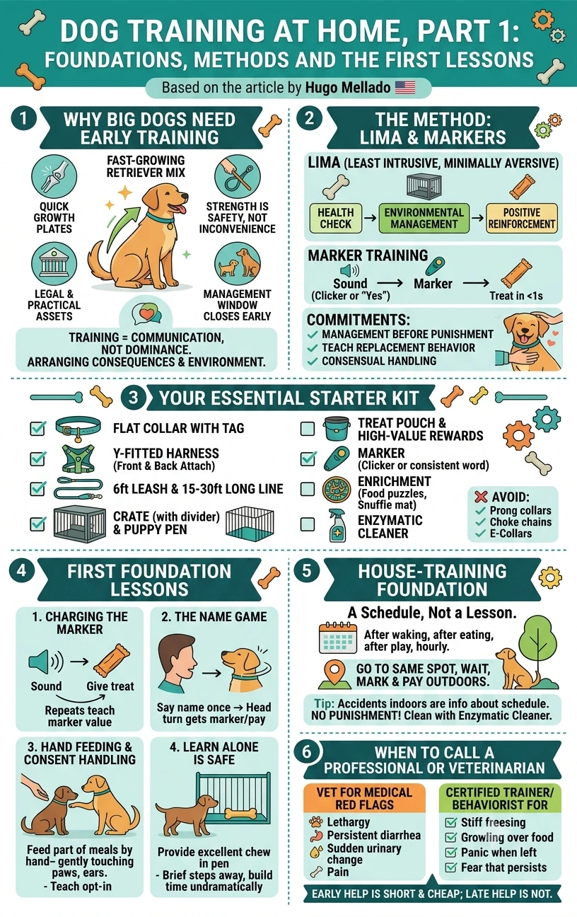 Dog Training at Home, Part 1: Foundations, Methods and the First Lessons