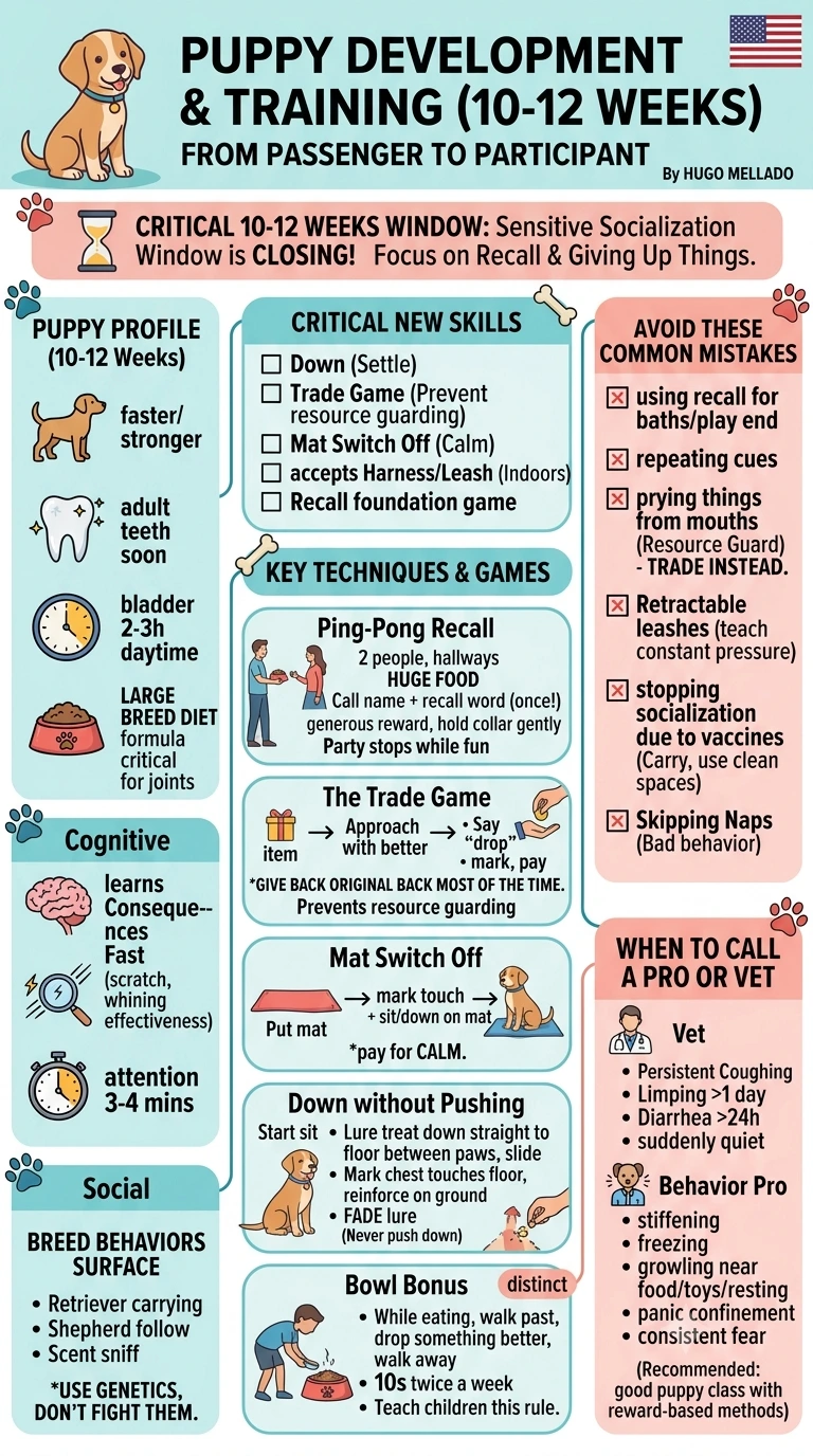 Dog Training at Home, Part 3: Ten to Twelve Weeks
